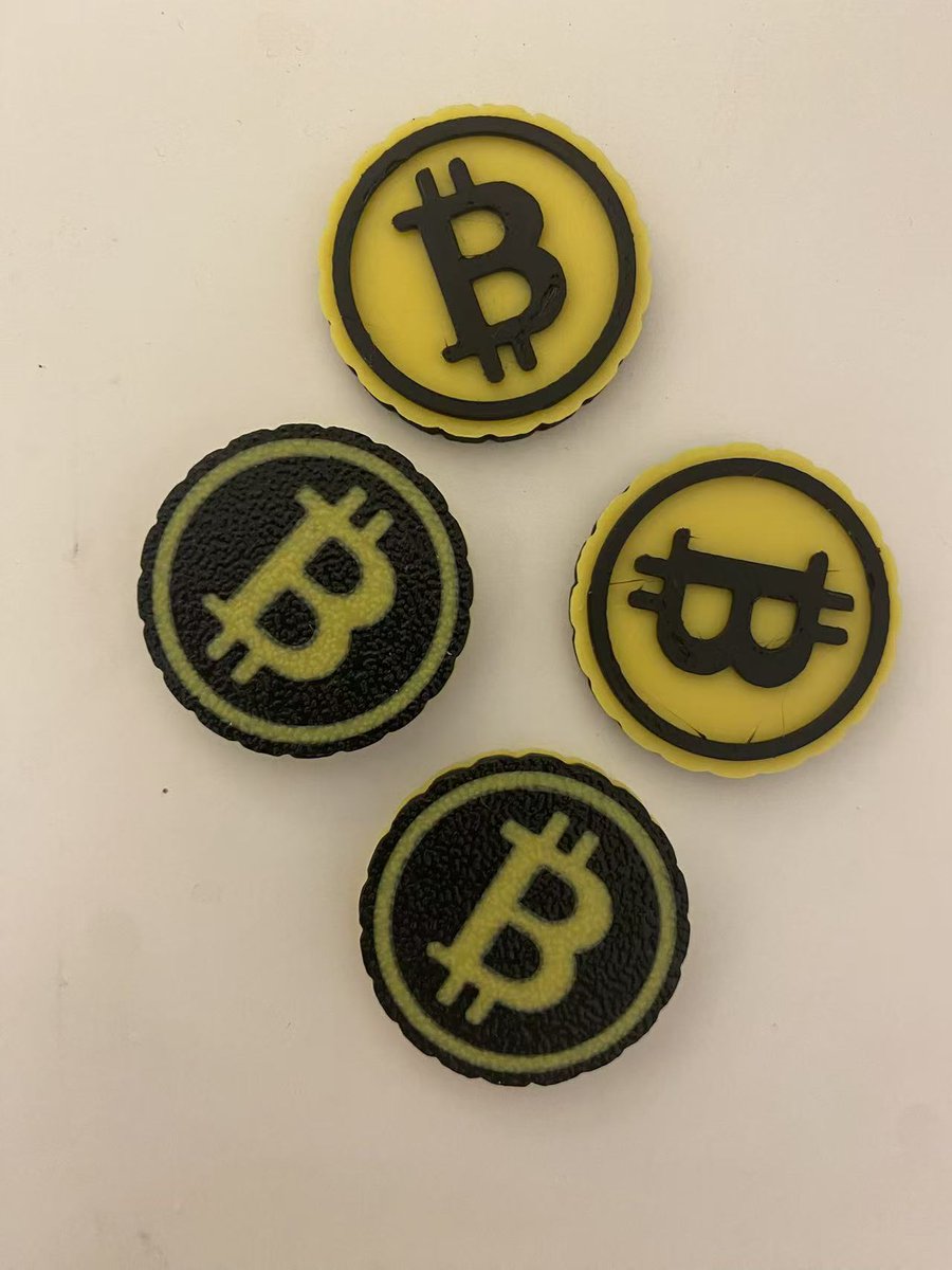3D打印了几个“BTC”