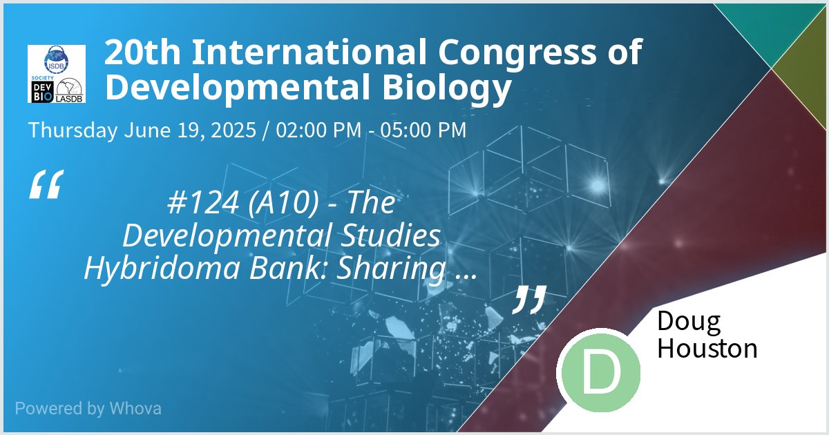 Doing double duty at #ICDB2025. Come see what's new <a href="/DSHB_antibodies/">DSHB</a> tomorrow....