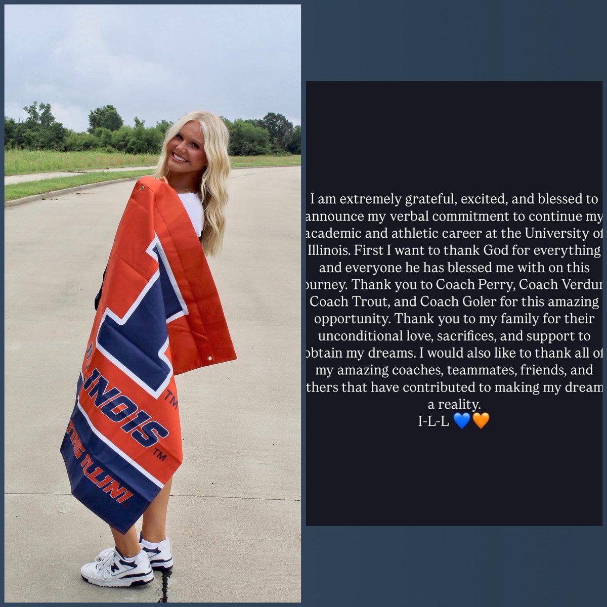 🚨 #BREAKINGNEWS 🚨
Caidence Phillips has officially committed to the University of Illinois! The Carterville star pitcher and incoming senior will continue her softball and academic career with the Illini!

Congratulations to the incoming Carterville Senior! This is huge!