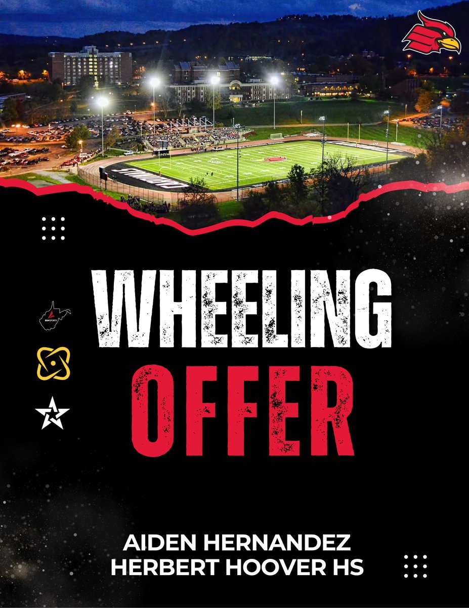 Coalfields & Co. (@coalfieldsco) on Twitter photo '26 Herbert Hoover ATH Aiden Hernandez (<a href="/A_Hernandez_07/">Aiden Hernandez</a>) reportedly received an offer from Wheeling! #wvprepfb '26 Herbert Hoover ATH Aiden Hernandez (<a href="/A_Hernandez_07/">Aiden Hernandez</a>) reportedly received an offer from Wheeling! #wvprepfb