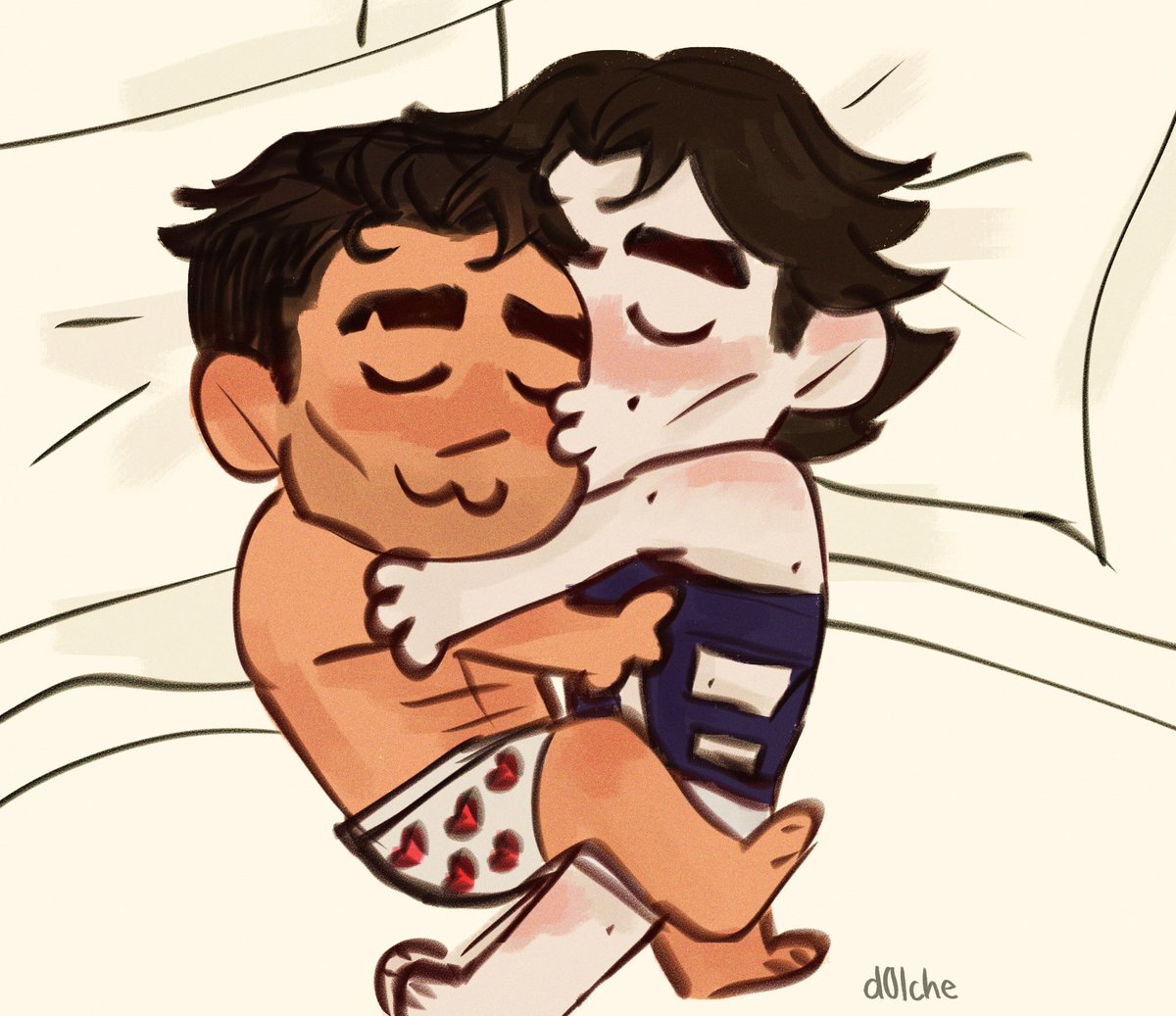 d0lche__'s tweet image. Quick silly #jayvik doodle :33