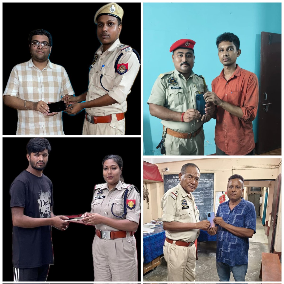 Kamrup Police successfully recovered several stolen mobile phones over the week and returned them to their rightful owners. <a href="/assampolice/">Assam Police</a> <a href="/DGPAssamPolice/">DGP Assam</a>