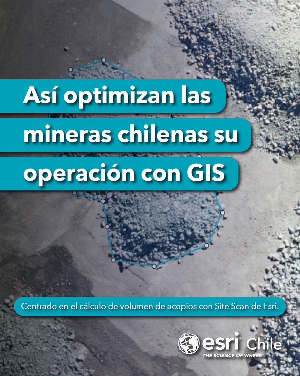 ESRIChile's tweet image. Las compañías mineras en Chile están migrando hacia soluciones basadas en Sistemas de Información Geográfica (#GIS) y tecnología de drones, con herramientas como #SiteScan for #ArcGIS de #Esri 🌐
➡️ Es un paso clave hacia una #mineríadigital, eficiente, segura y sostenible 🌟