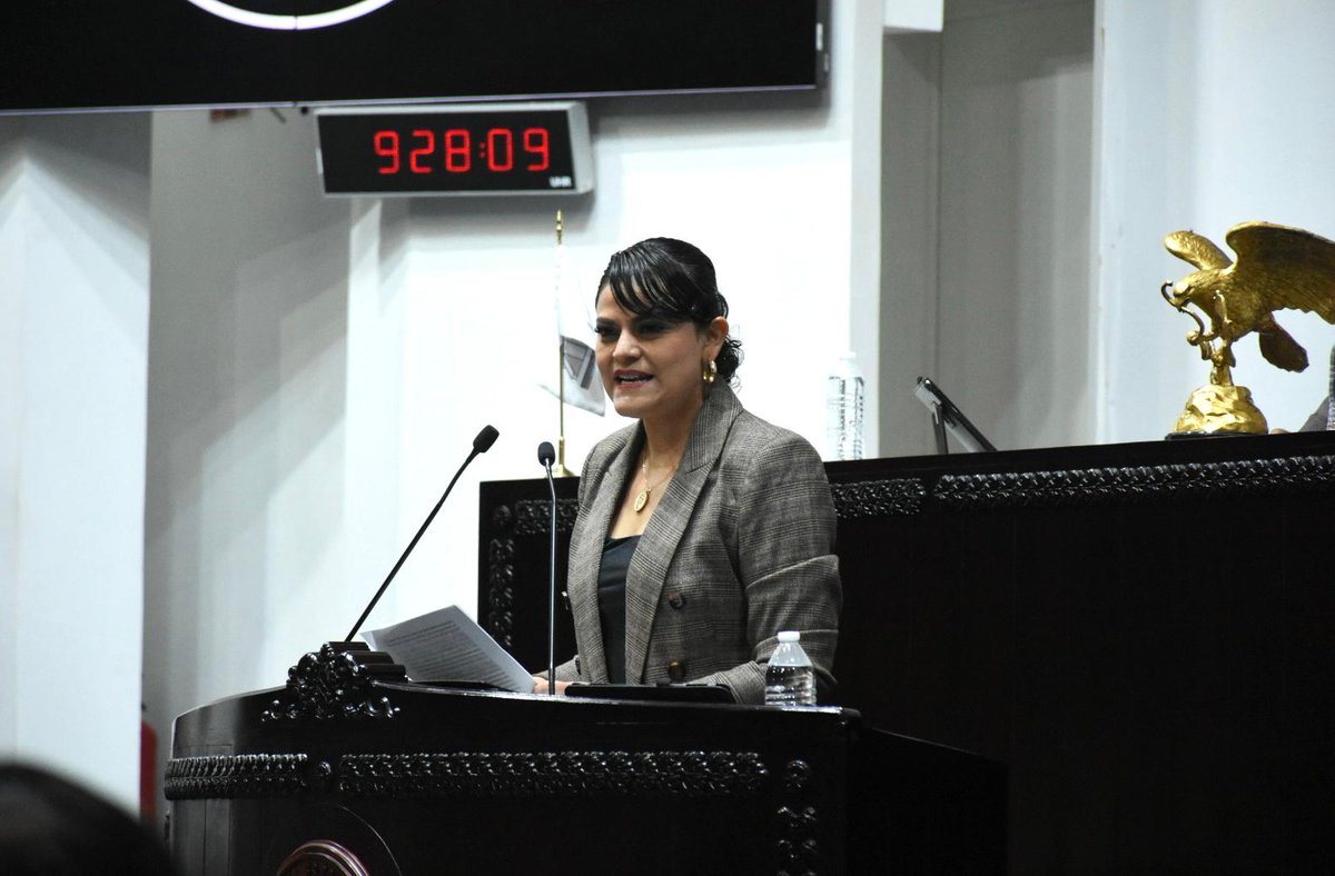 La dip. Diana Rangel subió a tribuna para presentar una iniciativa que reforma disposiciones a la Ley de Salud para restringir y evitar la venta, suministro y consumo de bebidas energizantes a menores de edad.