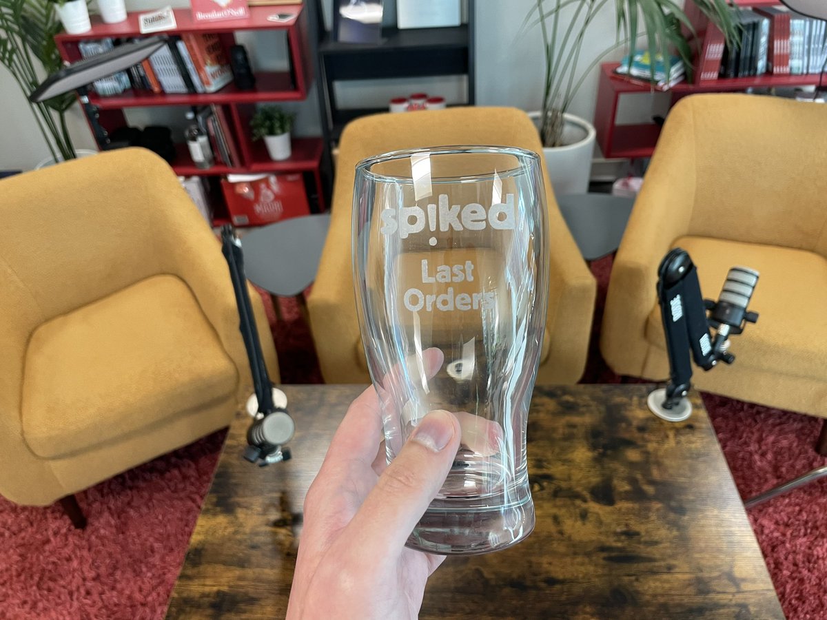 Well this was a wonderful surprise. Just received these beautiful Last Orders pint glasses, courtesy of the great <a href="/snookie1971/">Ellen Eve</a>. Thank you! Look forward to giving them their debut on the show next week. <a href="/cjsnowdon/">Christopher Snowdon</a>