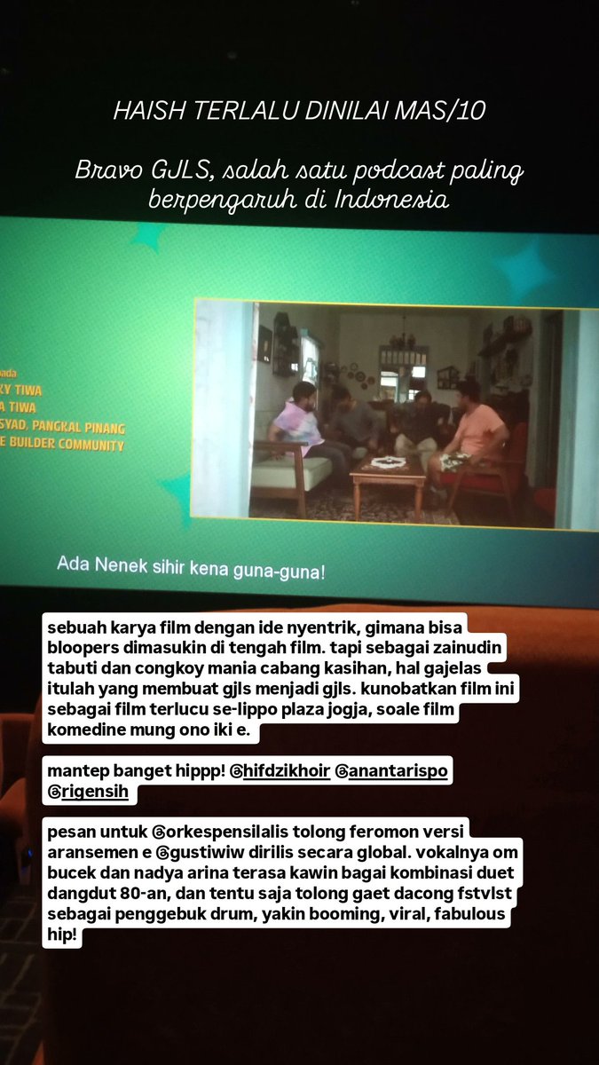 terlalu fabulous ini hip!
<a href="/hifdzikhoir/">ALBUM. COMING SOON!!</a> <a href="/Rigensih/">Rigen Rakelna</a> <a href="/anantarispo/">ananta rispo</a> 
<a href="/ORKESpensilAlis/">OPA</a> <a href="/gustiwiw/">Gusti Irwan Wibowo</a>