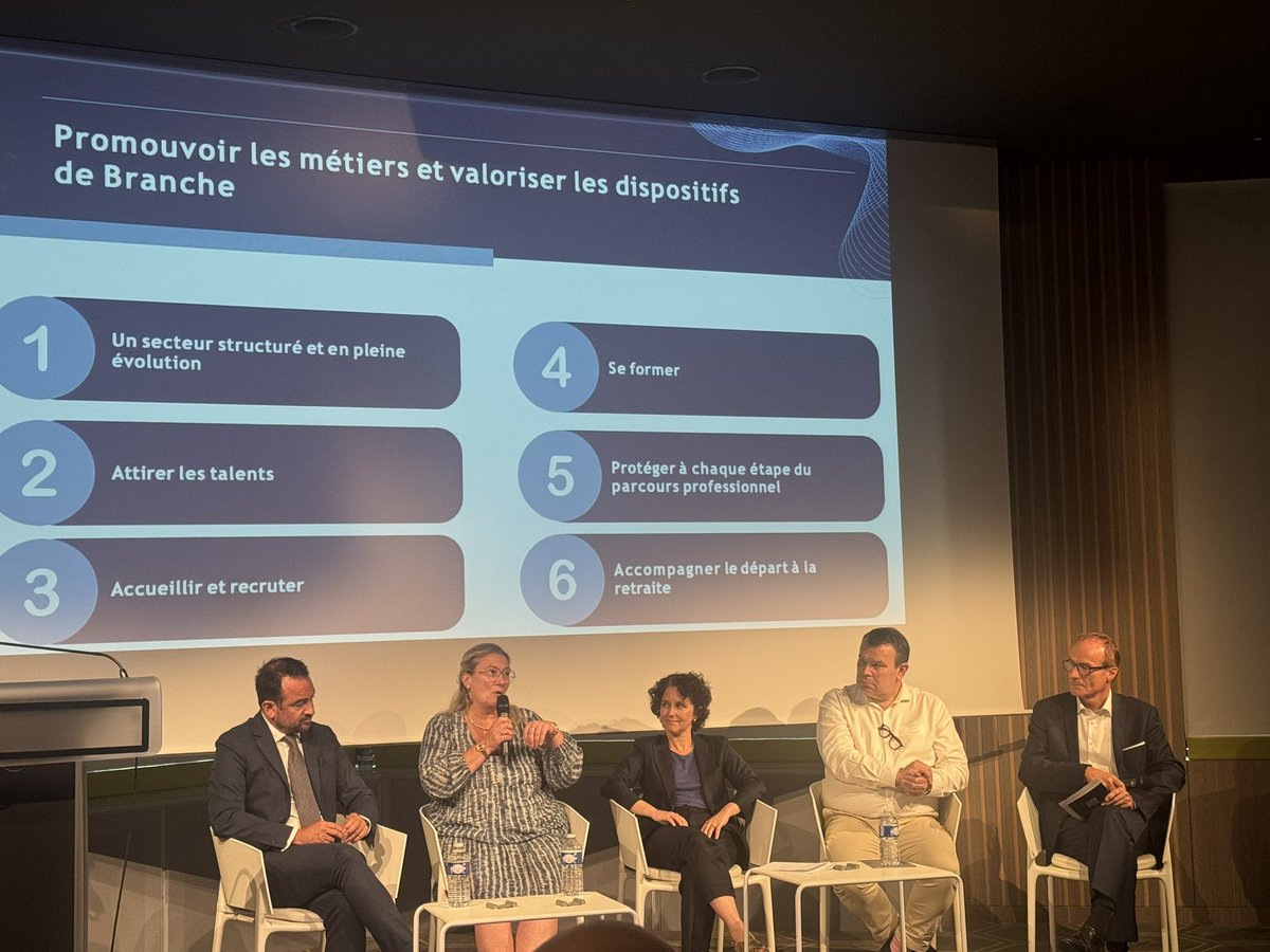 📺 [#LIVE] Dernière table ronde de la journée :

Valorisation des dispositifs de #Branche et promotion des #métiers 🤝

En présence de Dorothée DAYRAUT-JULLIAN (#Mobilians), Guillaume FAURIE (ANFA), Thomas MARTIN (Émil Frey France) et Didier WILD (Irp Auto)✅