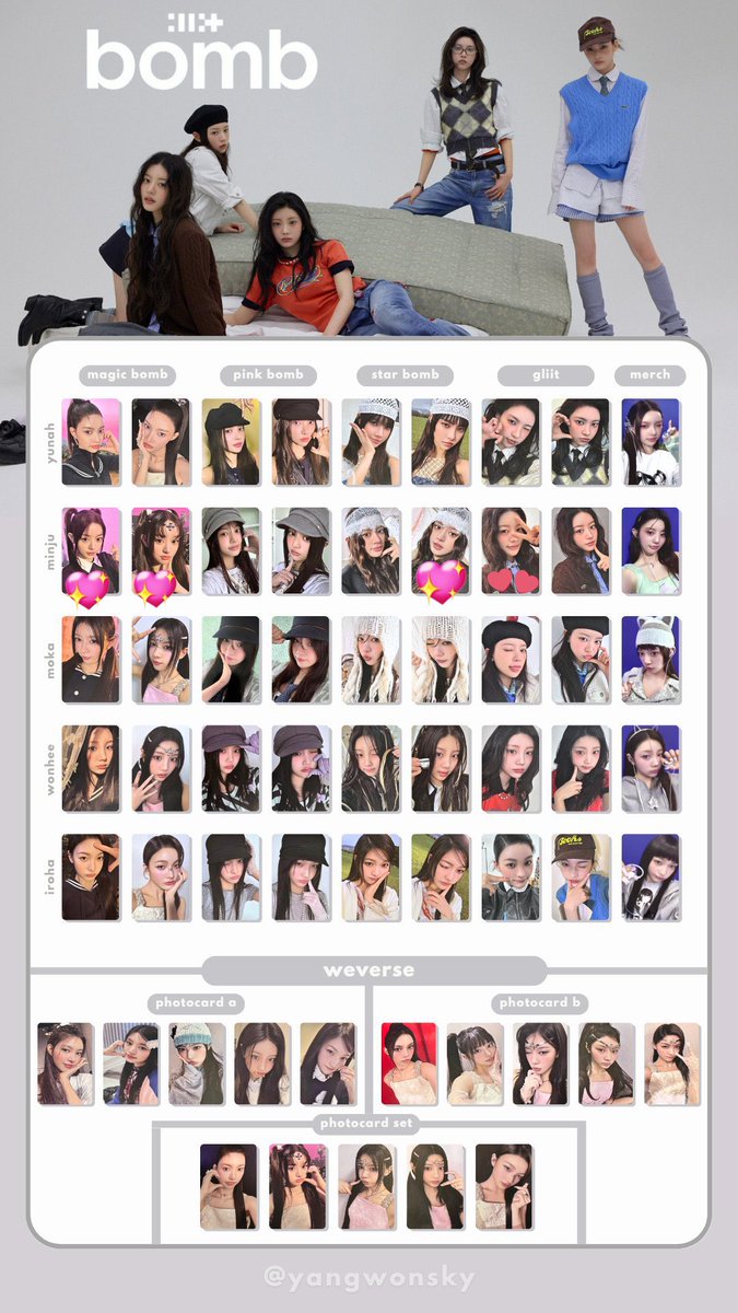 ILLIT bomb トレカ 交換 譲 画像 求 💖のミンジュ>>>>>>>>>>💗の