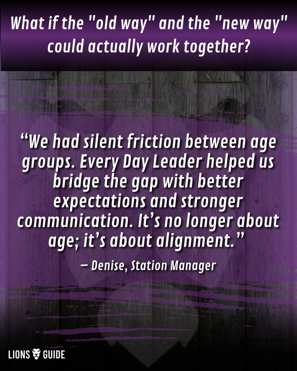 lionsguide1's tweet image. “Silent friction between age groups turned into alignment and trust.”
Denise’s story is proof: clarity beats conflict.

Want More?
lionsguide.com/lions-guide-ac…

#Leadership #LionsGuide #EveryDayLeader