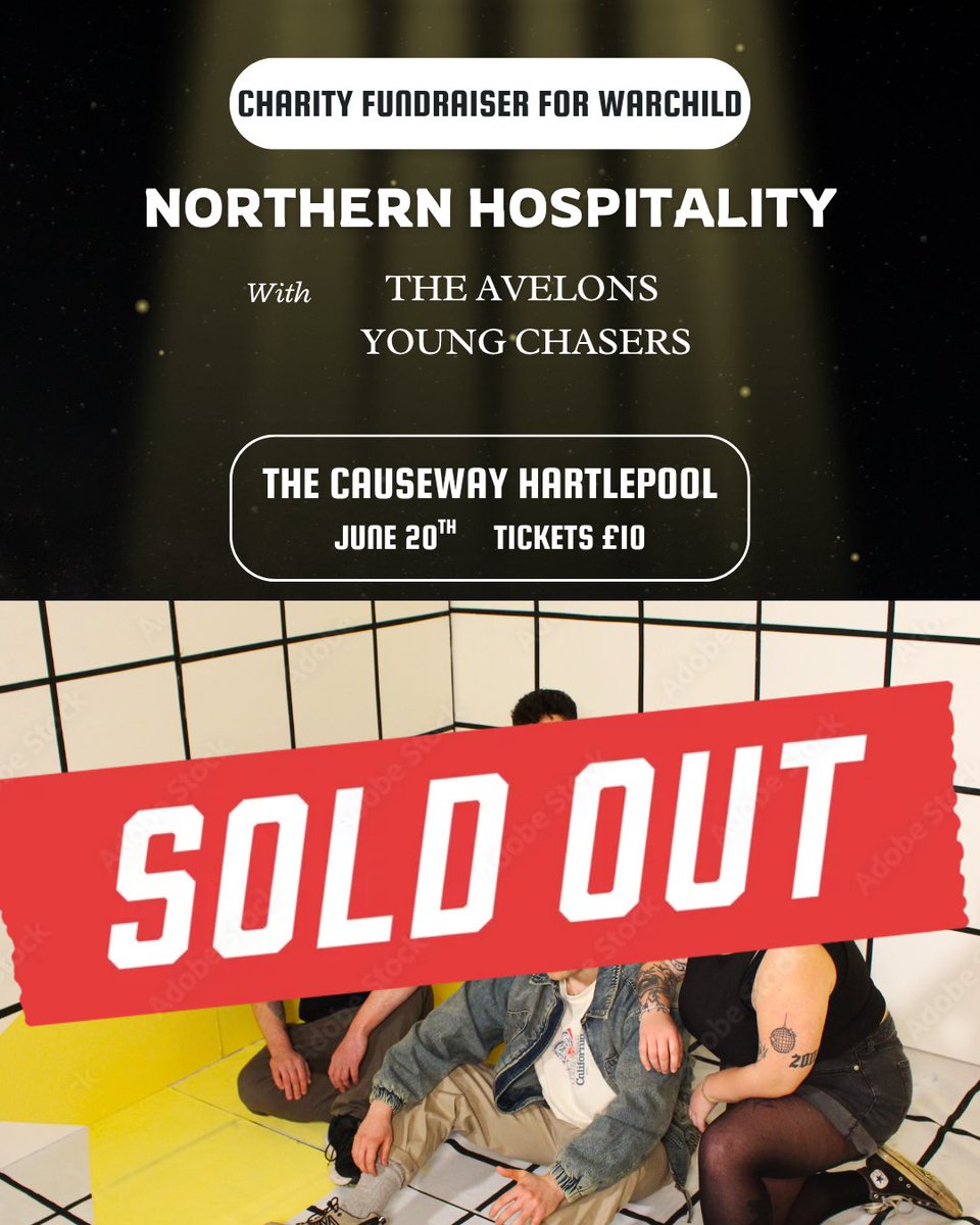 SOLD OUT!! 🚨🔥
Our hometown show for @warchilduk is officially completely SOLD OUT 💥

We’re blown away by the support — the demand has been next level, and we can’t thank you all enough 

Up the pools 🔵⚪️