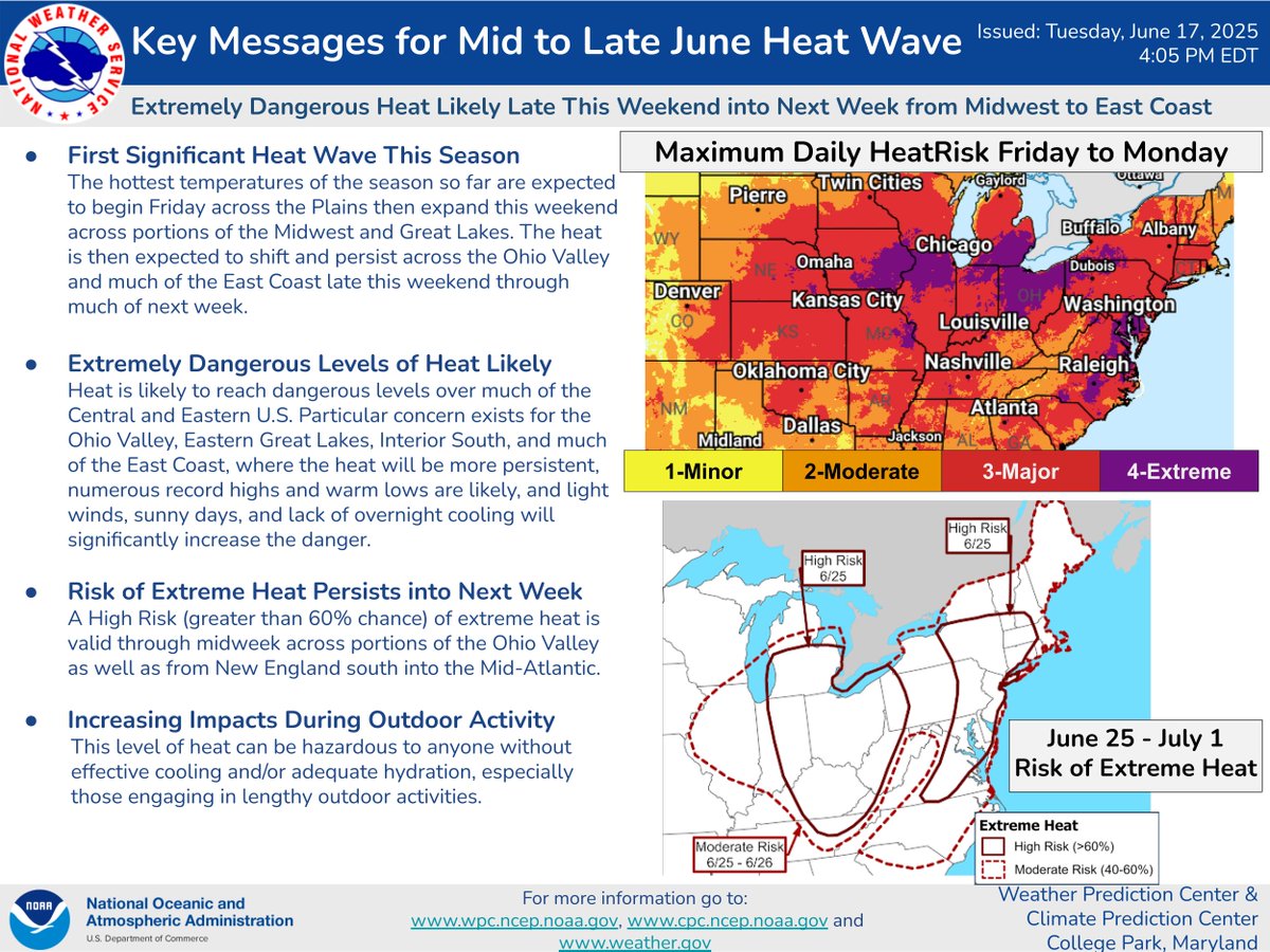 Summer has taken its time arriving in the Northeast, but it's coming  in HOT.  Triple-digit heat indices will be common through next week, with oppressive humidity.  Record-breaking heat will be dangerous to those working and playing outdoors so take precautions.