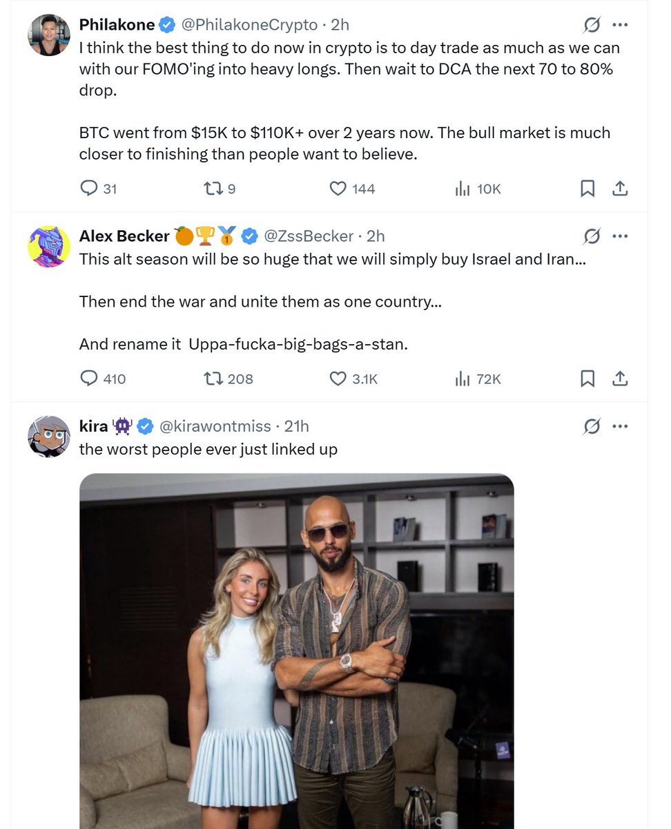 my timeline has it all . . .