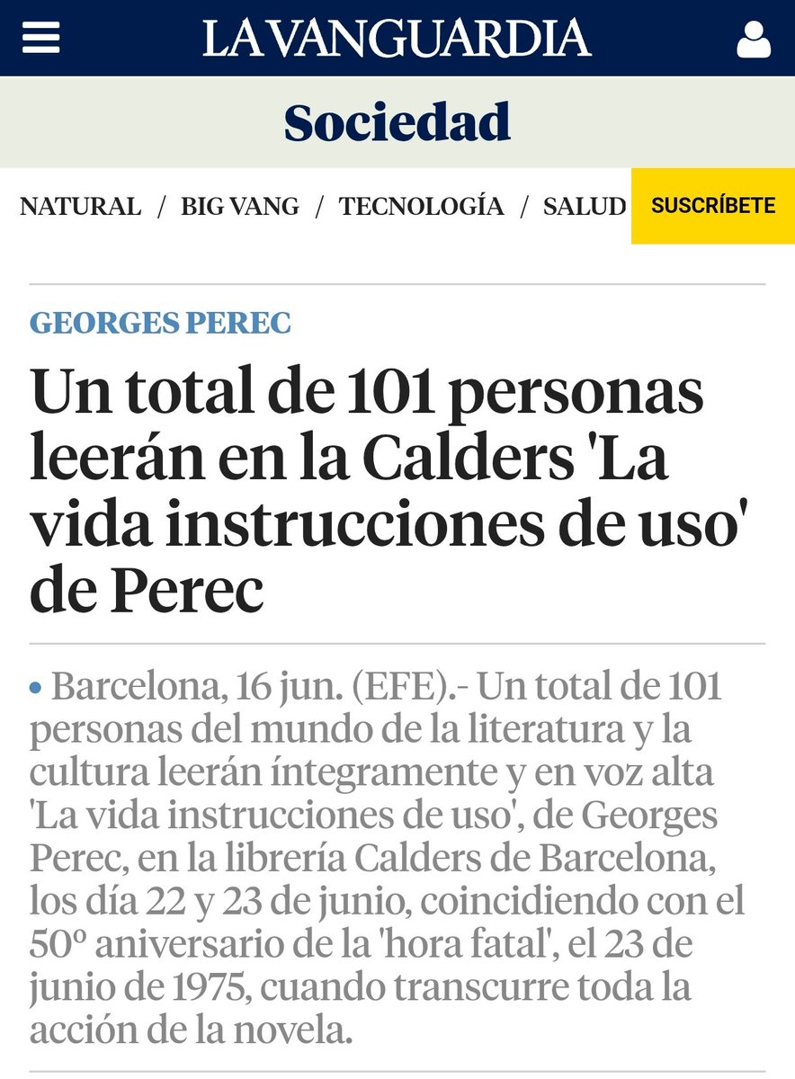 Cuando respondió al cuestionario Proust sobre su heroína ficticia predilecta, Perec no vaciló: «Sherezade, de 'Las mil y una noches'.» 

Y Sherezade es, ante todo, una narradora que aplaza la muerte a fuerza de contar historias.