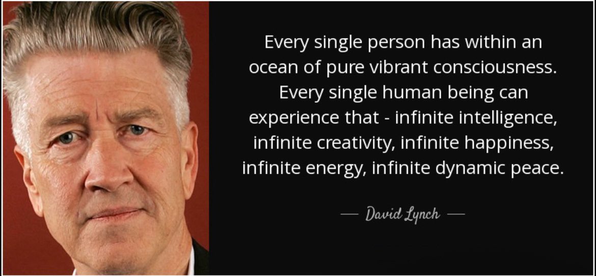 Maturing is realizing David Lynch really nailed it on this
