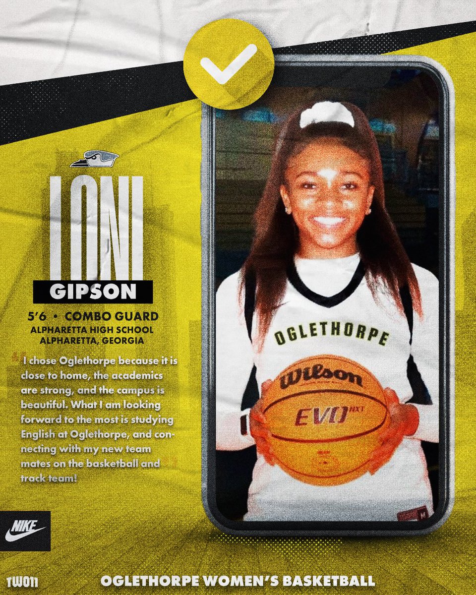 Oglethorpe Women's Basketball (@gopetrelswbb) on Twitter photo Next up we want to introduce <a href="/LoniGipson1/">Loni Gipson</a> a freshmen guard from Alpharetta High school!
#StayStormy Next up we want to introduce <a href="/LoniGipson1/">Loni Gipson</a> a freshmen guard from Alpharetta High school!
#StayStormy