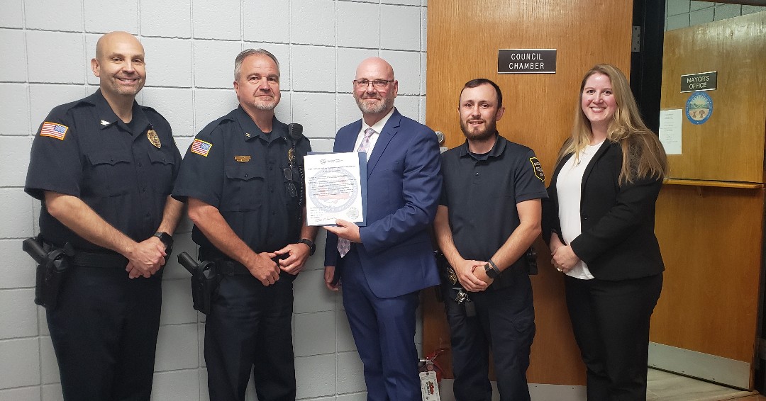 Yesterday, we held an accreditation commitment signing event with the Bridgeport Police Department. This solidifies the agency's commitment to the Ohio Collaborative Law Enforcement Accreditation Program. Learn more about the program at bit.ly/4jXEZln