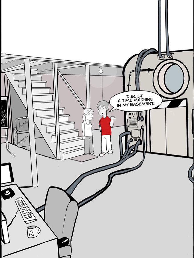 3 years in the making — TimeWise is DONE! Now we need your help to print it! 
 Back the Kickstarter for this sci-fi rom-com &amp; get digital, physical, or even a shirt!
 Bit.ly/Timewisecomic

 #KickstarterComics #IndieComics #SciFiRomance