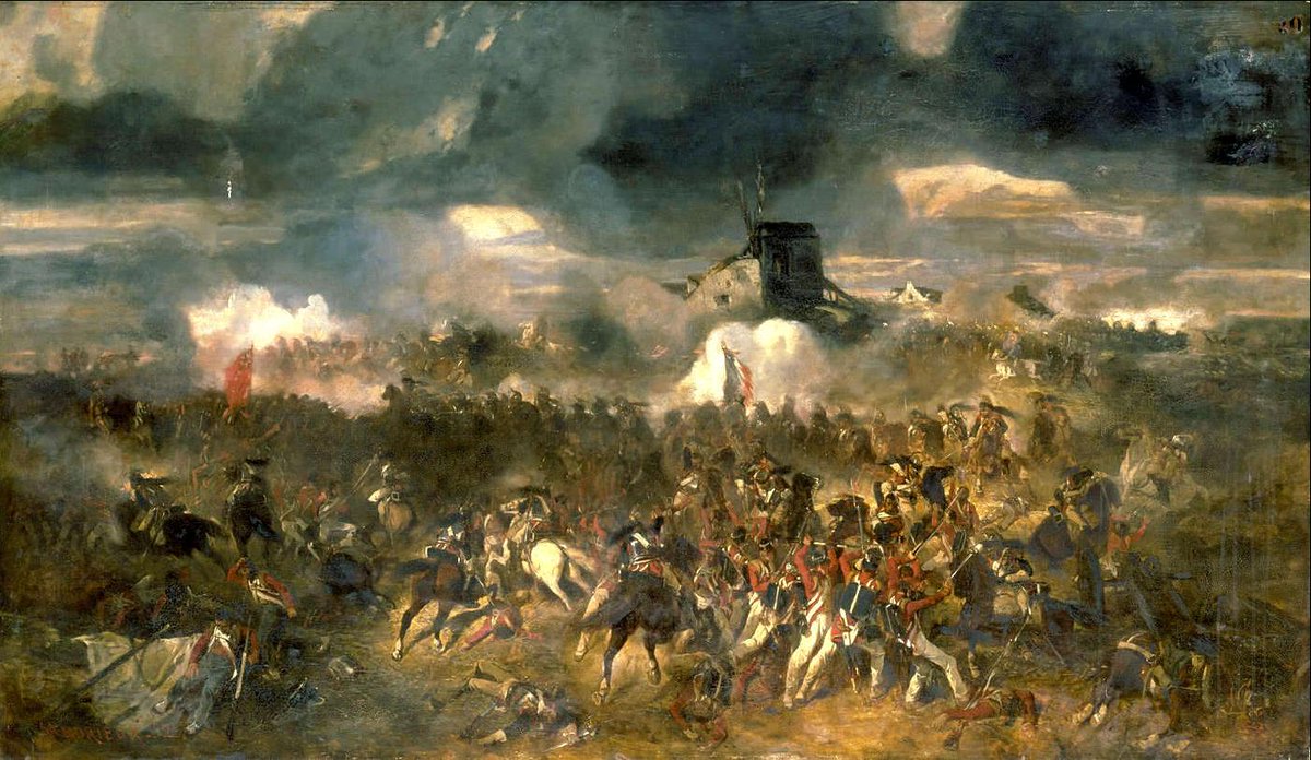 1792_1815's tweet photo. 18 juin 1815 Défaite de #Napoléon à #Waterloo (20 kms au sud de Bruxelles) contre les armées coalisées commandées par le duc de #Wellington. Cette défaite marque la fin des #CentJours et se conclue par l’abdication de Napoléon quatre jours plus tard. https://t.co/nVSYzAXChC