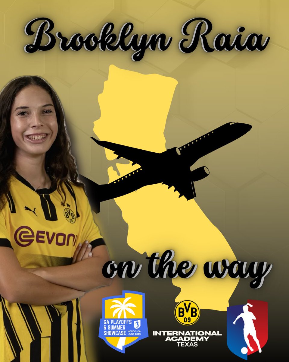 Travel day to the <a href="/GAcademyLeague/">Girls Academy</a> Summer Showcase. See you in Norco! 
<a href="/ImYouthSoccer/">ECNL/GA/Recruiting/College Soccer</a> <a href="/ImCollegeSoccer/">College Soccer Truth ™</a> <a href="/BVB09GGA/">BVB 2009G GA</a> <a href="/bvbiantx/">BVB International Academy North Texas</a>