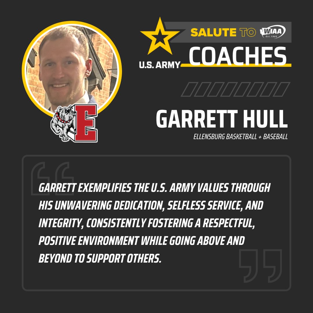 WIAA (@wiaawa) on Twitter photo Please join us in saluting:
GARRETT HULL
Ellensburg Basketball + Baseball
<a href="/goarmyseattle/">Go Army Seattle</a>
#SalutetoCoaches Please join us in saluting:
GARRETT HULL
Ellensburg Basketball + Baseball
<a href="/goarmyseattle/">Go Army Seattle</a>
#SalutetoCoaches