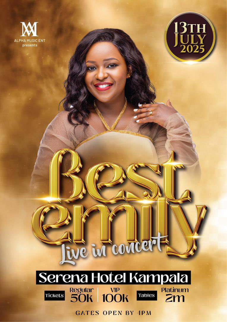 The Romantic Mukiga (@emeka_ug) on Twitter photo Don’t miss Best Emily live in concert on 13th July at Serena hotel. Don’t miss Best Emily live in concert on 13th July at Serena hotel.
