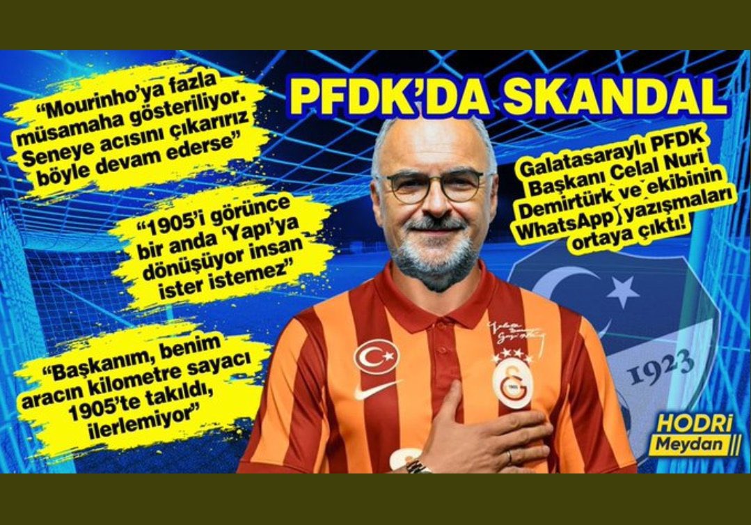 Bu olaylardan başka olay konuşup gündemi değiştirmeye çalışan Fenerbahçeli değildir!!! 

>> PFDK'a başkanı çıkıyor 'Fener Ağlama' diyor.
>> Hakem TFF seminerine 'En Büyük GS' nicki ile katılıyor.
>> Ligdeki bir teknik direktörün biosunda 'sadece Galatasaray' yazıyor.
>> Ligdeki