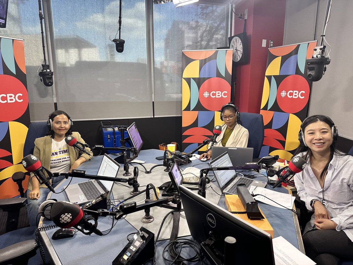 I am back in Edmonton!
On Monday, I had the privilege of joining <a href="/CBC/">CBC</a> RadioActive host <a href="/JessicaNgCBC/">Jessica Ng 吳 芮 芬</a> to talk about journalism in today’s Afghanistan and how women journalists are resisting the Taliban.
Here is the link to listen: cbc.ca/listen/live-ra…
#CBC #RadioActive