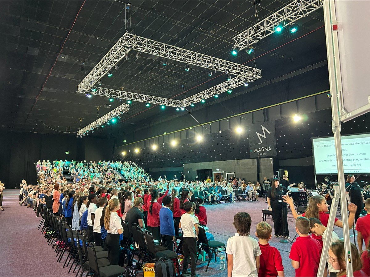 BVCSchool's tweet image. What a day! Our children have done us proud at One Voice 2025 at Magna! It sounded awesome and the audience loved it! @BVCSchool @MagnaScience @RotherhamMusic