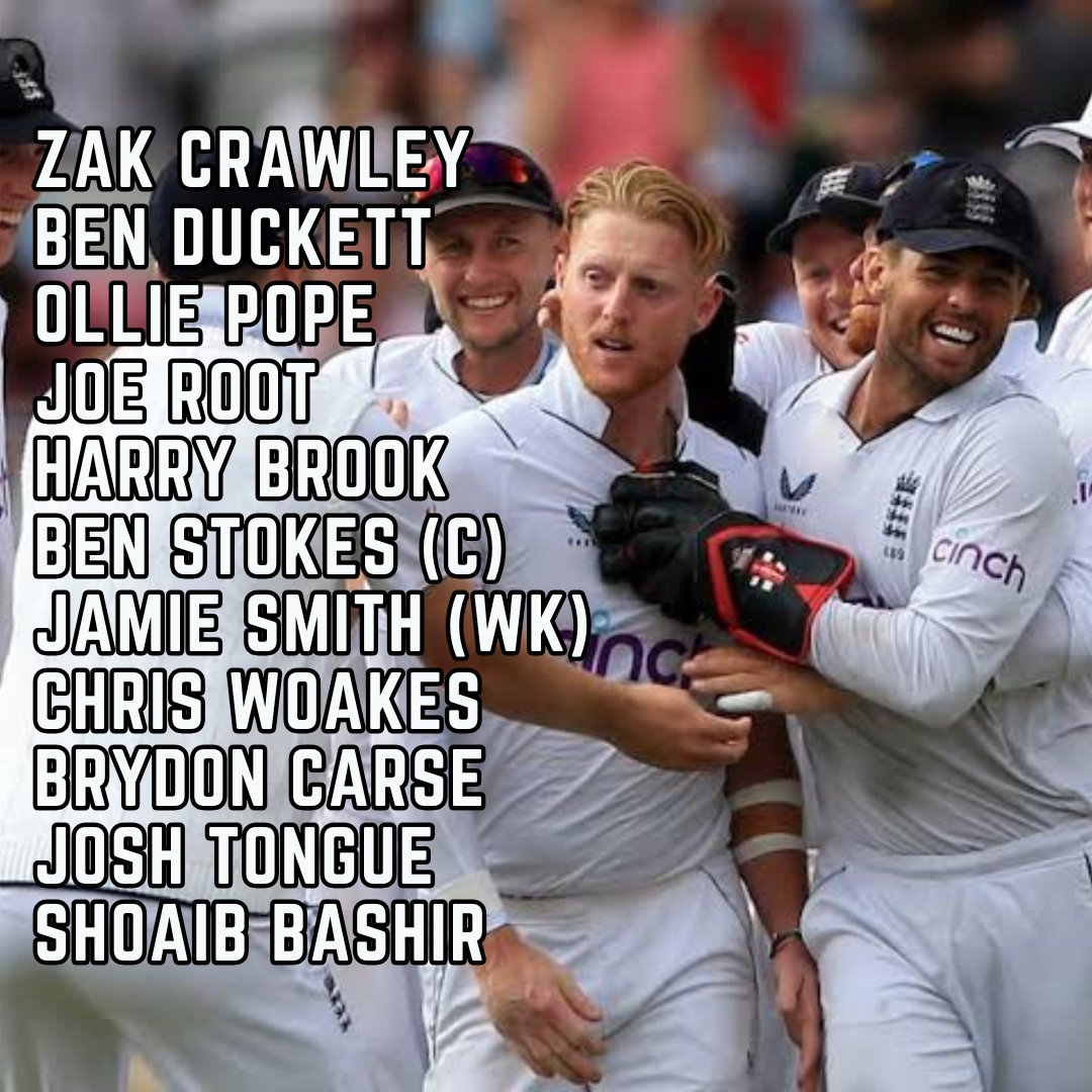 JannatUpdates18's tweet image. England&apos;s Confirmed Playing XI 
Test series vs India.

#jannatupdates #dafabet #dafabetsolution #Cricket #CricketNews #CricketTwitter #cricketlover #TestCricket #Trending #TrendingNow