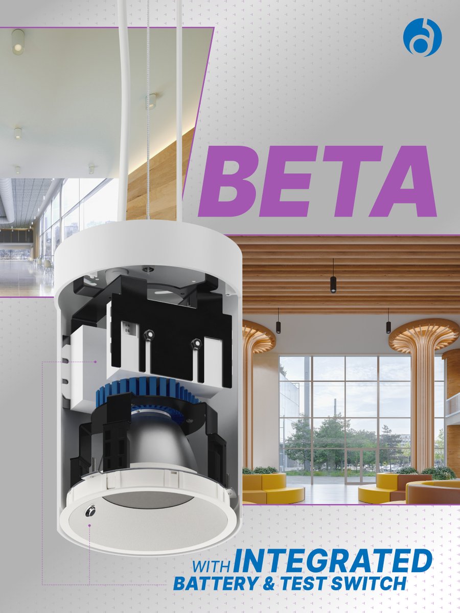 The BETA Cylinder series just leveled up! BETA 4" &amp; 6" now has an integrated battery and test switch option. In the event of a power failure, the ILB switches to the emergency mode and operates the existing fixture at 7 watts for 90 minutes.