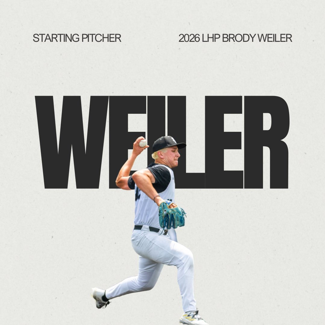 Todays Starter <a href="/WeilerBrody/">Brody Weiler</a> 

⏰ 4:15 PM
📍West Field HS
