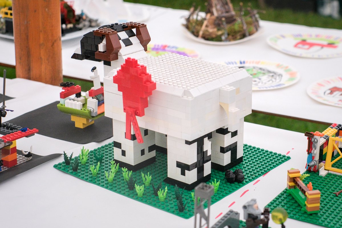 One more #SheepOfTheDay from Greenholme: congratulations to Joshua Capstick, who won first prize in the Lego model class in the handicrafts tent with his splendid Rough Fell tup