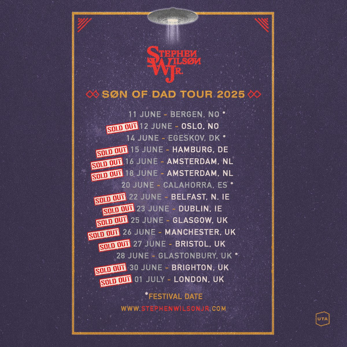 night 2 of Amsterdam at <a href="/ParadisoAdam/">Paradiso Amsterdam</a>  kicks off tonight on the proper sold out Søn of Dad EU/UK Summer Tour - thank you all, see you out there. ☀️🙏❤️