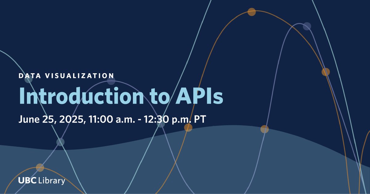 ubclibrary's tweet image. Interested in expanding your digital toolkit? Join us to learn about RESTful APIs and how to make use of them without a lot of programming. bit.ly/45xTSHE