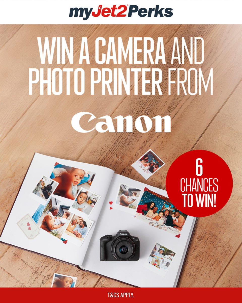Jet2tweets (@jet2tweets) on Twitter photo Looking for something to capture those holiday snaps with? 📸
We've teamed up with the experts at <a href="/CanonUKandIE/">Canon UK and Ireland</a> to give you the chance to WIN 1 of 6 Canon EOS R100 Mirrorless Cameras & a SELPHY CP1500 Compact Photo Printer! 🖨️
Share your favourite holiday photo below👇 Looking for something to capture those holiday snaps with? 📸
We've teamed up with the experts at <a href="/CanonUKandIE/">Canon UK and Ireland</a> to give you the chance to WIN 1 of 6 Canon EOS R100 Mirrorless Cameras & a SELPHY CP1500 Compact Photo Printer! 🖨️
Share your favourite holiday photo below👇
