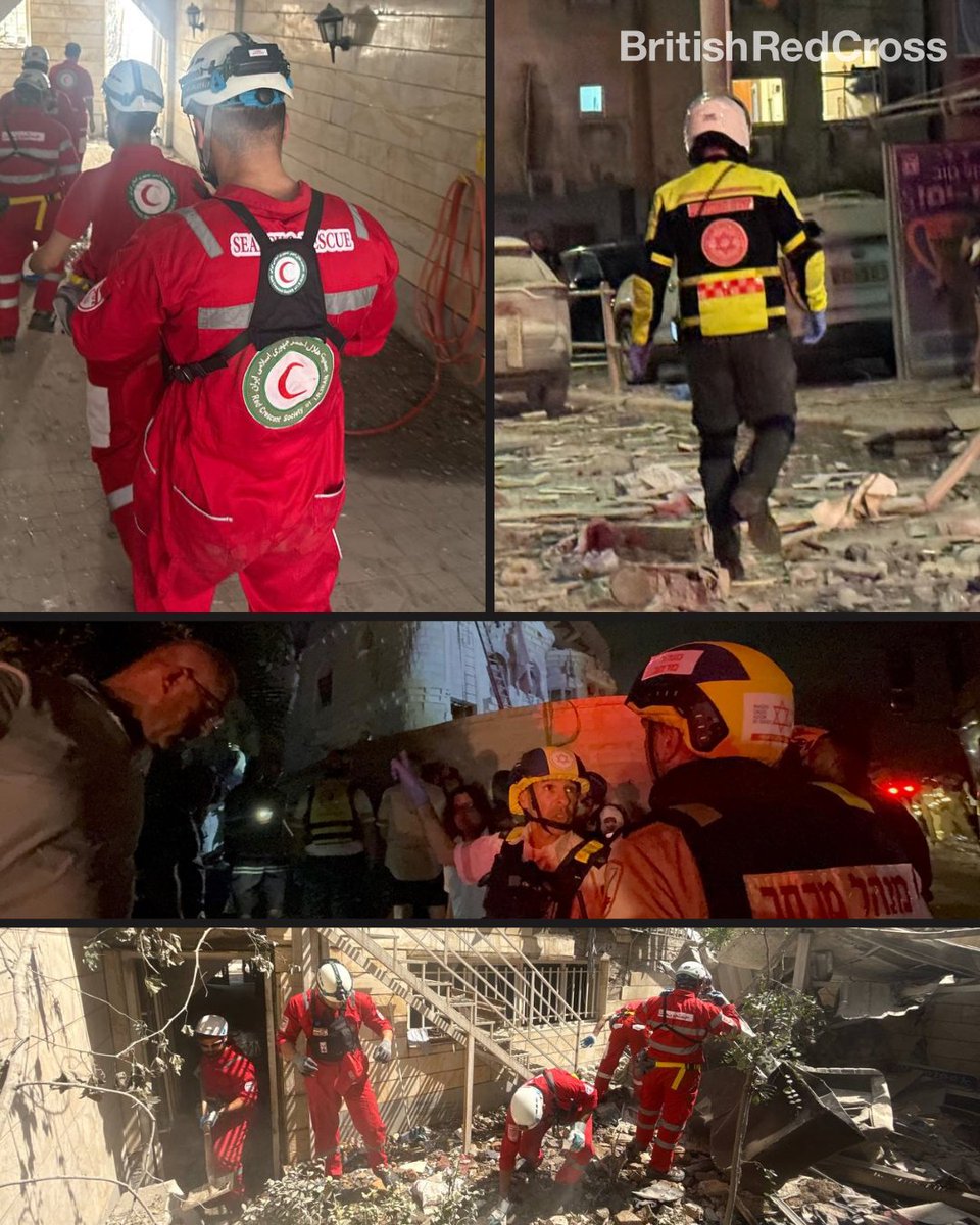 Teams are responding in frightening conditions right now. Tragically, 4 aid workers from the Iranian Red Crescent Society have been killed, and paramedics from Magen David Adom in Israel have been injured. No one should have to risk their life to provide vital humanitarian aid.