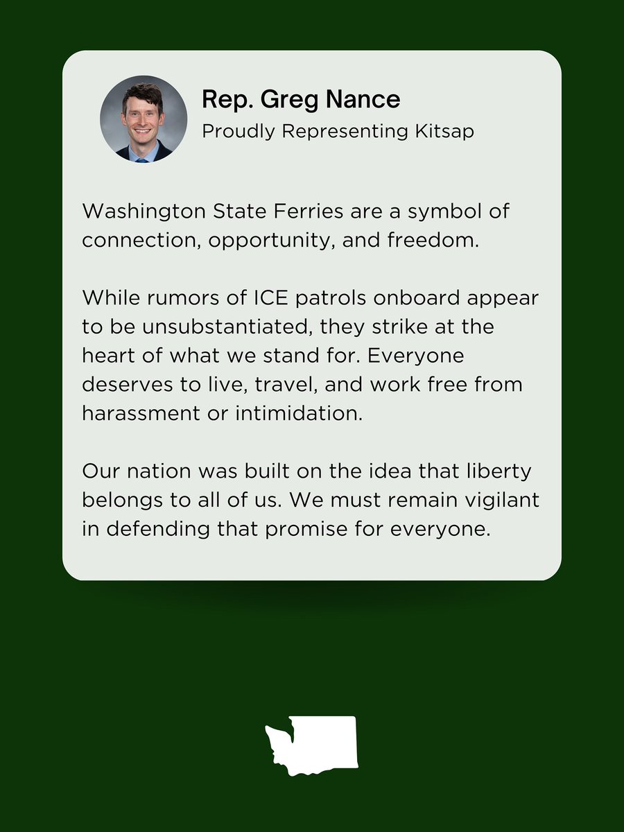 My statement on rumored ICE patrols aboard our ferries: