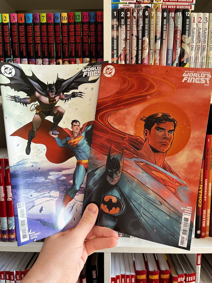 World’s Finest # 40 is out today! One of my favorites issues to draw! I really like how the variant cover , with amazing colors of <a href="/MattHerms/">Matt Herms</a> ,turned out! Also check the main cover and all the variants by the awesome artists <a href="/Danmora_c/">Dan Mora</a> <a href="/TirsoCons/">Tirso Cons ©️</a> and Skylar Patridge! 😍