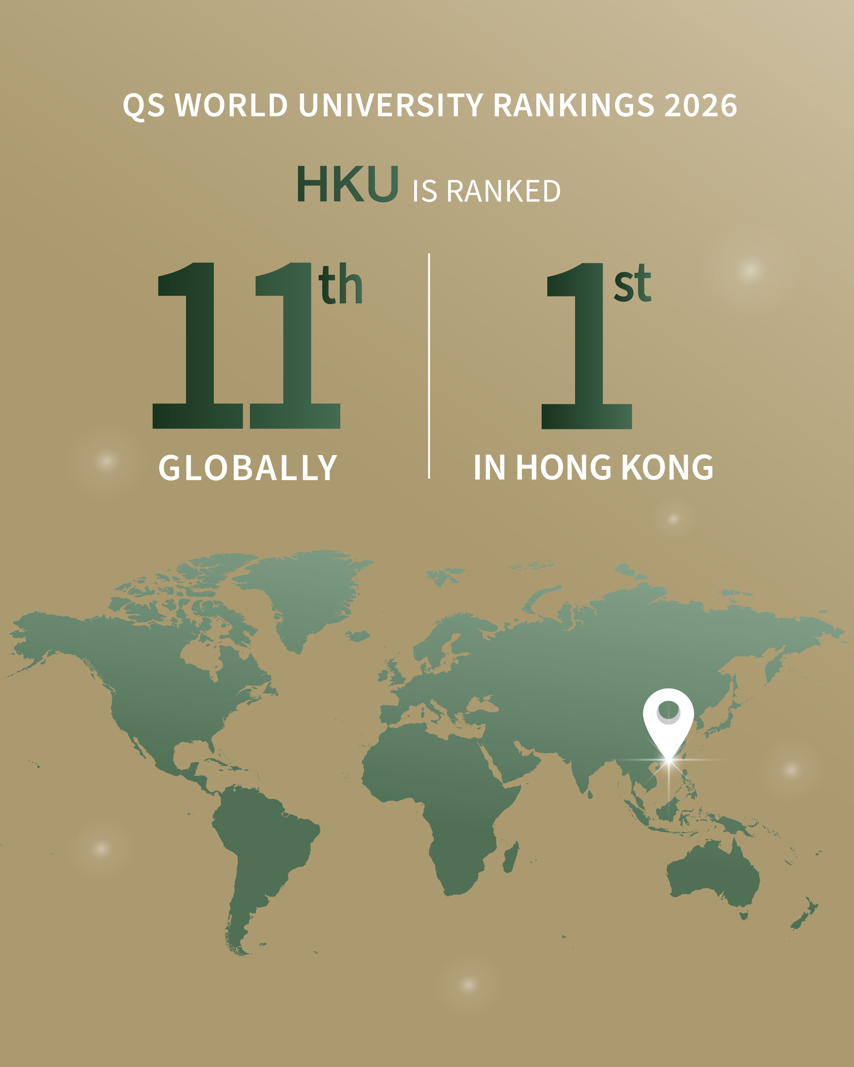 The University of Hong Kong on X: "HKU has reached an unprecedented  milestone, climbing to 11th place in the 2026 #QS World University Rankings  @worlduniranking. This achievement marks the second consecutive year