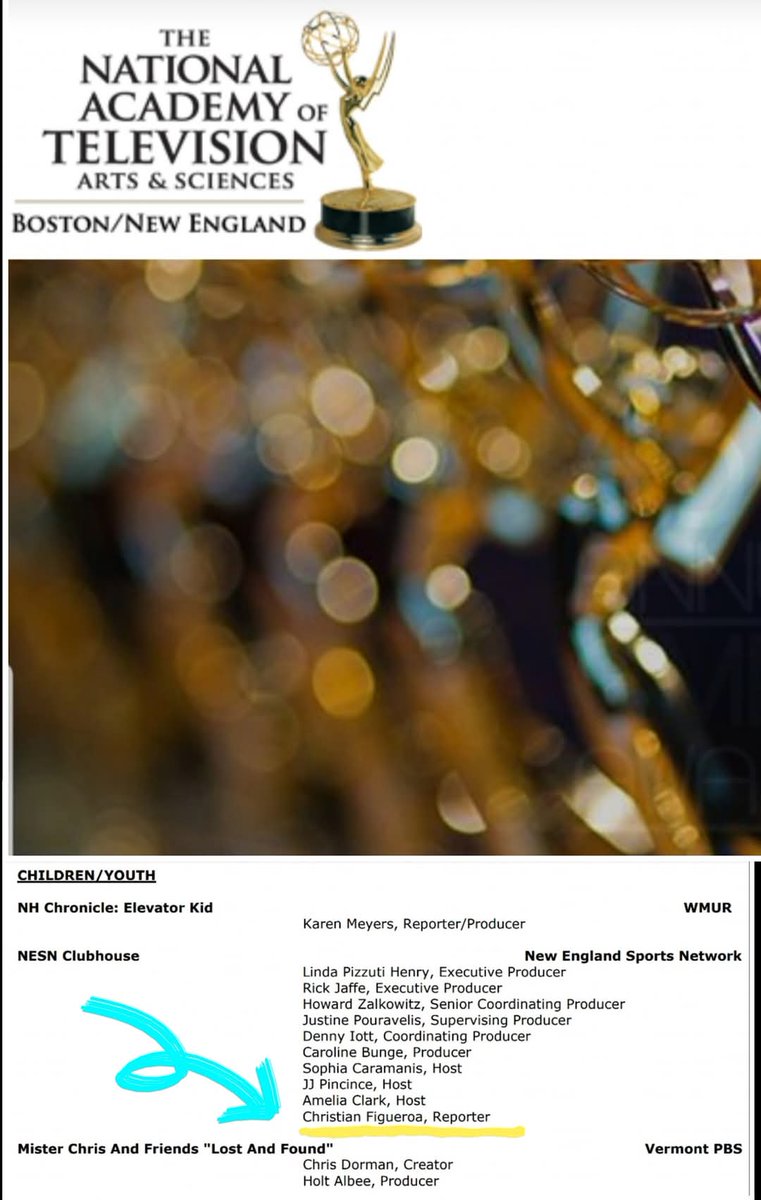 GoodNewsCorres1's tweet image. 5 years ago today I was nominated for a New England #Emmy for sports reporting on the NESN network for my work with the Boston Red Sox. I didn't win, but not too bad for a 9-year-old ⚾️🧢🤣. If that wasn't cool enough, a commercial that I acted in was also nominated that year!