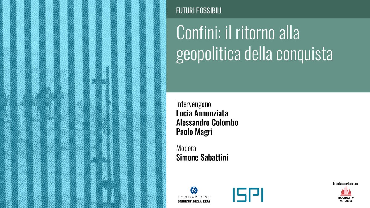 23/06, ore 19, nel giardino di Palazzo Clerici (via Clerici 5): il primo incontro del #SummerFestival realizzato con <a href="/ispionline/">ISPI</a>, in collaborazione con <a href="/BOOKCITYMILANO/">BookCity Milano</a>. Con Lucia Annunziata, Alessandro Colombo, <a href="/paolo_magri/">Paolo Magri</a>, <a href="/SimoneSabattini/">Simone Sabattini</a>.
Prenotati qui ispionline.it/it/evento/conf…