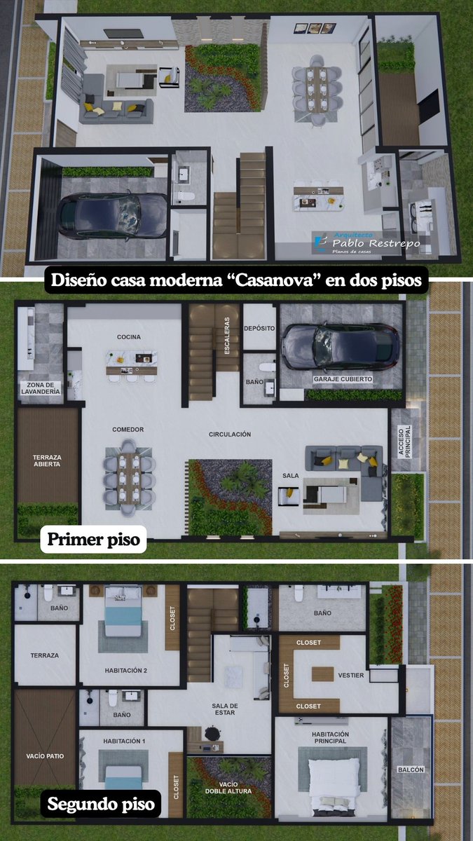 Planos de casa pequeña de dos pisos, image size:675x1200