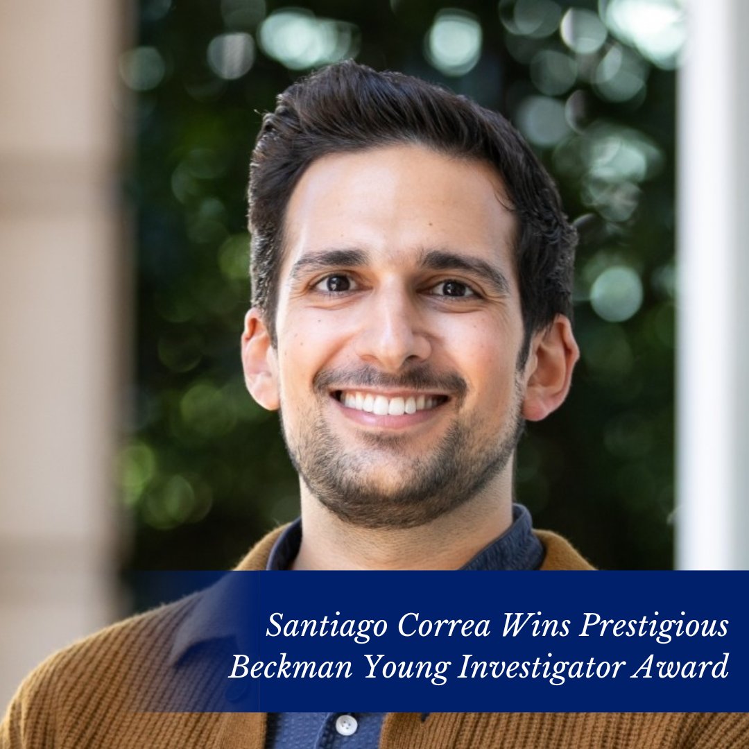 ColumbiaBME's tweet image. Our very own Santiago Correa has been awarded the Beckman Young Investigator Award. Read more about the award and the research its funding here👉 bit.ly/4l9DKR5