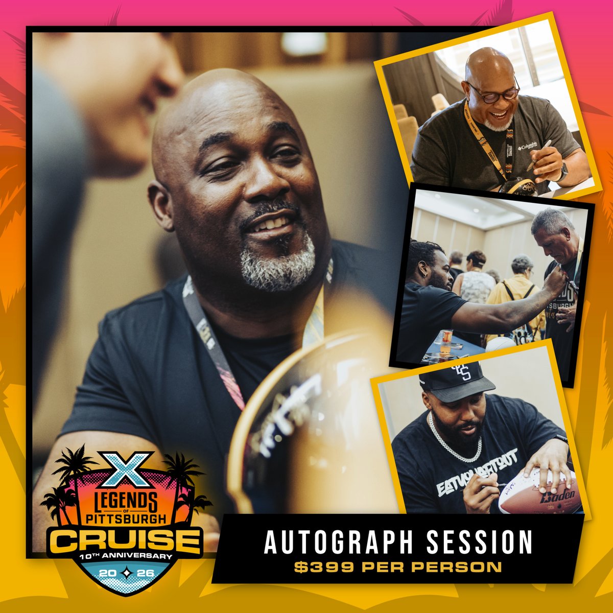 Take home more than memories, get the ultimate keepsake! 📸✍️ Our autograph session lets you connect with Pittsburgh greats and leave with unforgettable keepsakes. Join the line 🙌
Secure Your Spot: ow.ly/pcpy50W1wvU
#AutographSession #LegendsOfPittsburgh #PittsburghLegends