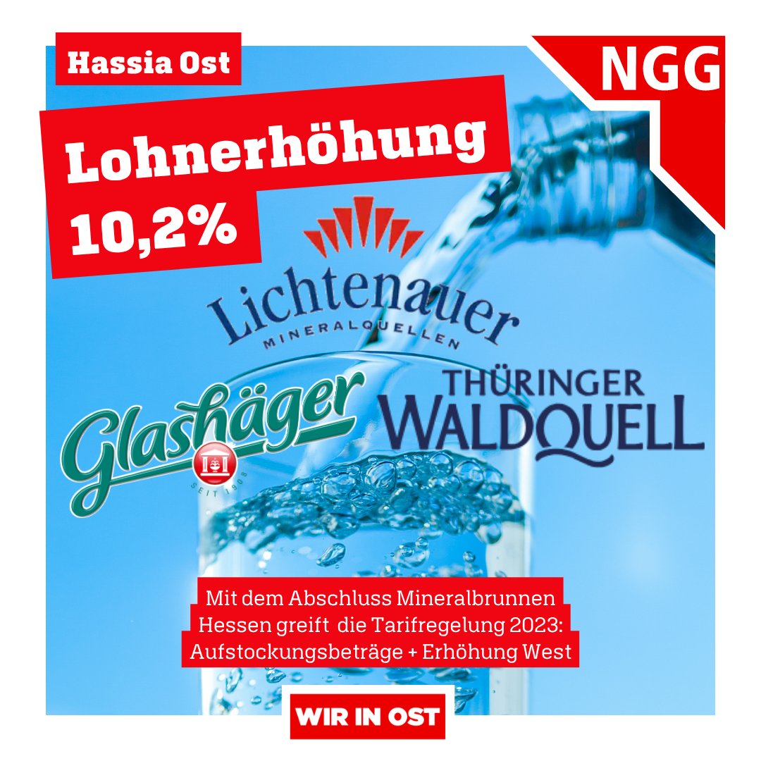 Tarifabschluss bringt bis zu 10,2% mehr Lohn für Vita Cola! Mit dem neuen Abschluss aus Hessen steigen die Löhne bei der Hassia Gruppe im Osten. Streiks aus 2023 ebneten den Weg für diesen Tariferfolg: deutliches Lohnplus und Angleichung an den West-Lohn.
#Tarifvertrag #ngg
