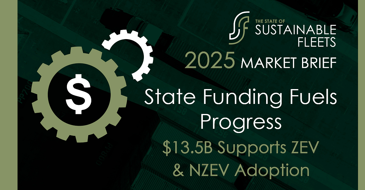 💰 $13.5B in state &amp; local funding is fueling ZEV &amp; NZEV progress, even as federal priorities shift. See how #fleets are tapping into these opportunities in the 2025 State of Sustainable Fleets Market Brief. Download now: ow.ly/lEw450W8C6c