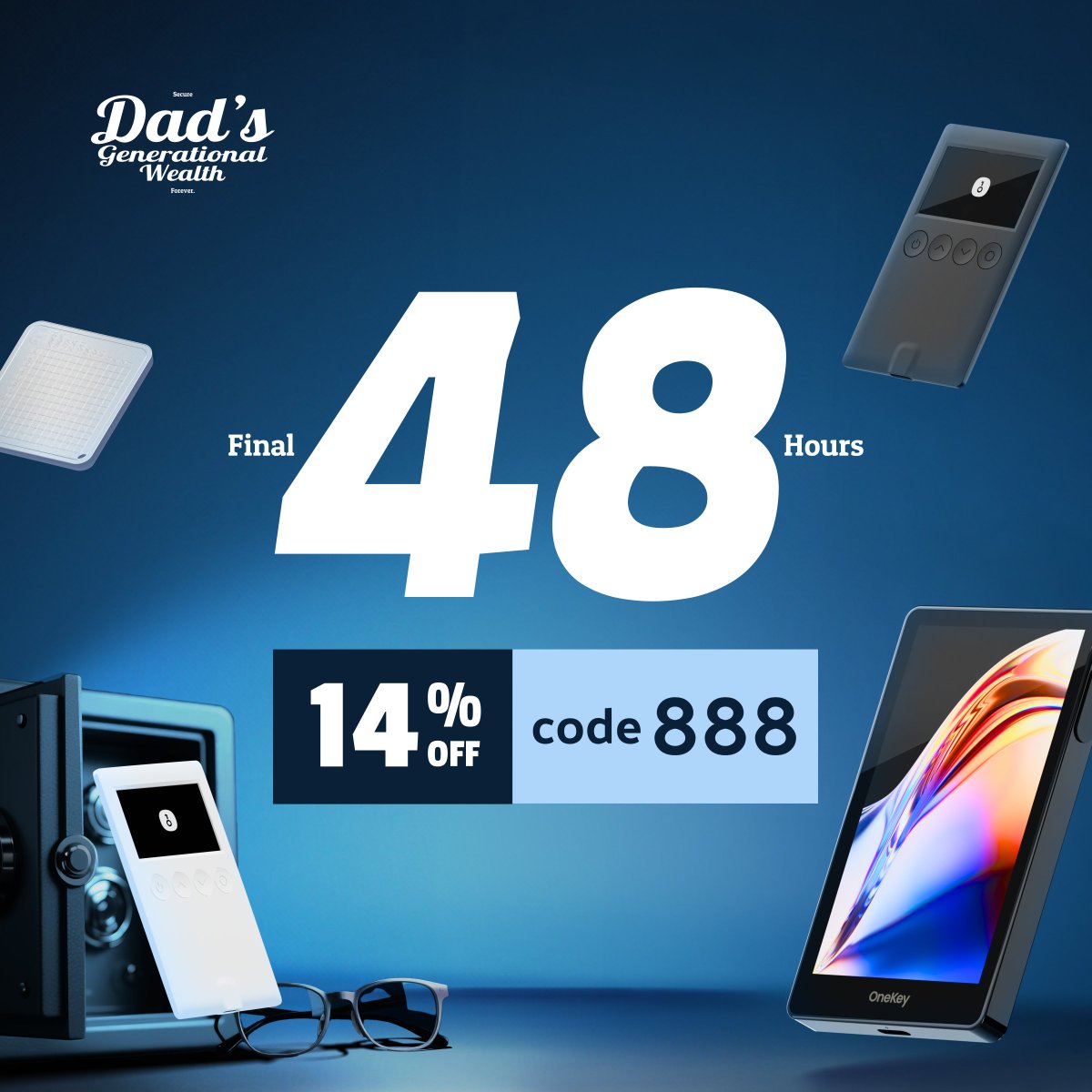 Less than 48 hours left in OneKey’s Web3 Security Week ⏳

We’re giving away 3 OneKey Classic wallets in the next 24 hours!

To enter:
Like &amp; Repost this post
Tag 3 friends in the comments

From the entry-level 1S &amp; Pure to the fully wireless Pro, OneKey wallets help you