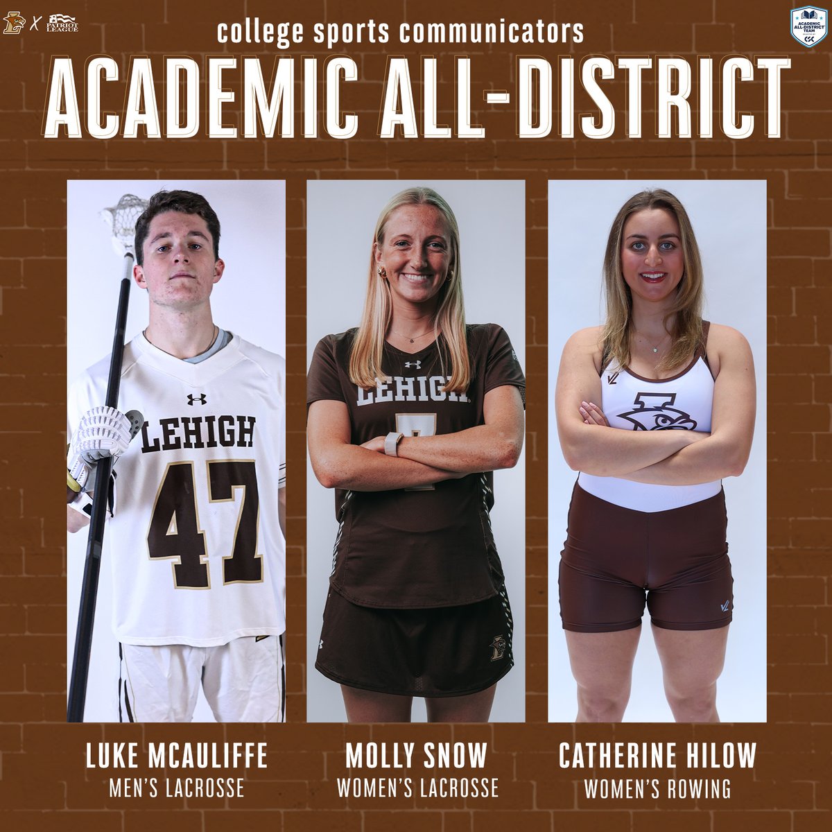 Lehigh Sports (@lehighsports) on Twitter photo Lehigh lands three student-athletes on the <a href="/CollSportsComm/">College Sports Communicators</a> At-Large Academic All-District teams.
lehighsports.com/news/2025/6/18…
<a href="/LehighRowing/">Lehigh Rowing</a>
<a href="/LehighMLax/">LehighMLAX</a>
<a href="/LehighWLacrosse/">Lehigh W Lacrosse</a> Lehigh lands three student-athletes on the <a href="/CollSportsComm/">College Sports Communicators</a> At-Large Academic All-District teams.
lehighsports.com/news/2025/6/18…
<a href="/LehighRowing/">Lehigh Rowing</a>
<a href="/LehighMLax/">LehighMLAX</a>
<a href="/LehighWLacrosse/">Lehigh W Lacrosse</a>