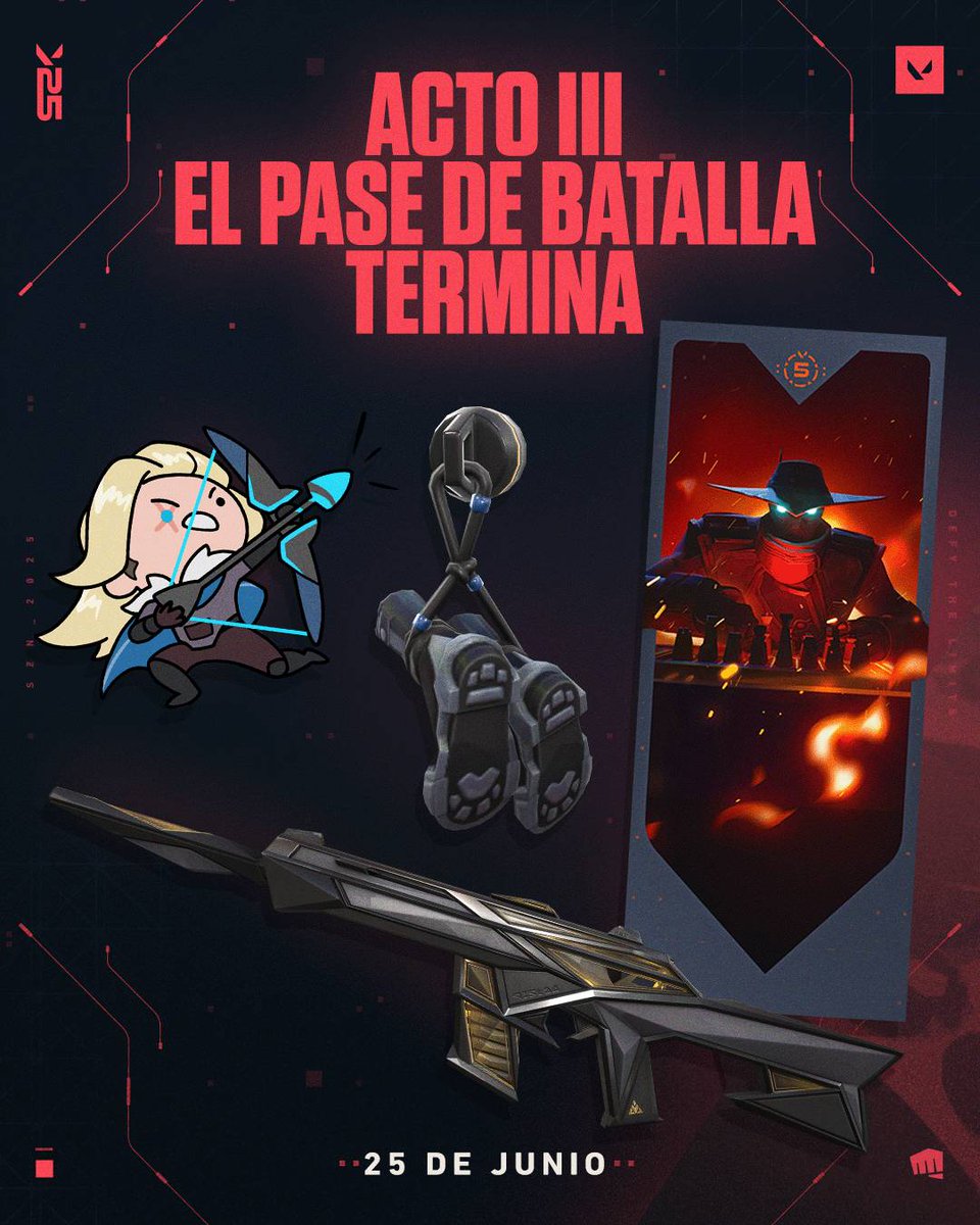 Nuestra aventura en el baúl de los recuerdos de #VAL5Year llega a su fin. No olvides completar tu pase de batalla del Acto 3 antes del 25 de junio