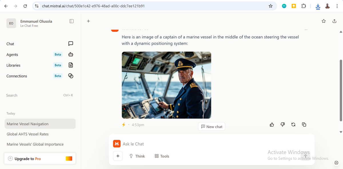 emmy_olusola's tweet image. There are some powerful open-source and proprietary large language models for free:
1. Mistral AI&apos;s #Le_chat --- chat.mistral.ai/chat
2. #HuggingChat --- huggingface.co/chat
3. @GroqInc #Chat --- groq.com

Prompted Mistral AI&apos;s #Lechat to generate the below: